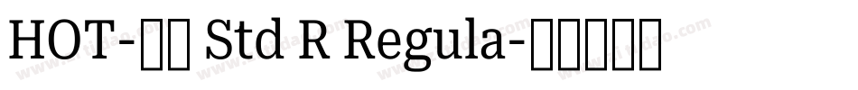 HOT-京円 Std R Regula字体转换